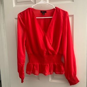Red blouse